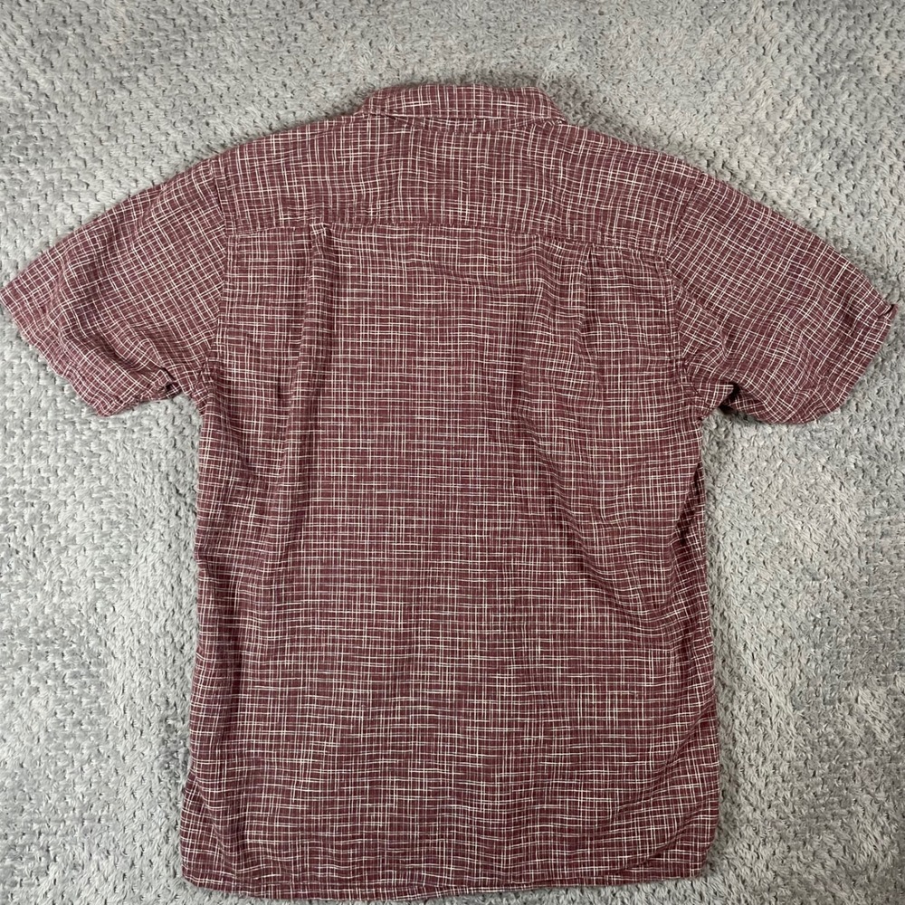Patagonia Back Step Shirt Men's medium Hemp Organic Cotton Short Sleeve Hiking - Picture 6 of 10